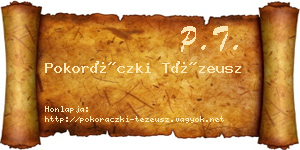 Pokoráczki Tézeusz névjegykártya